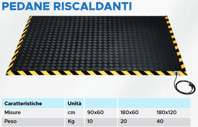 Pedana riscaldante
